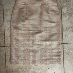 Tory Burch Beige Pencil Skirt